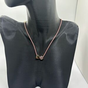 Elegant Pink Heart Necklace